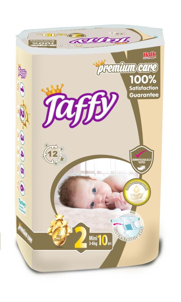 Детские подгузники Taffy PREMIUM CARE №2 3-6 кг 10 шт