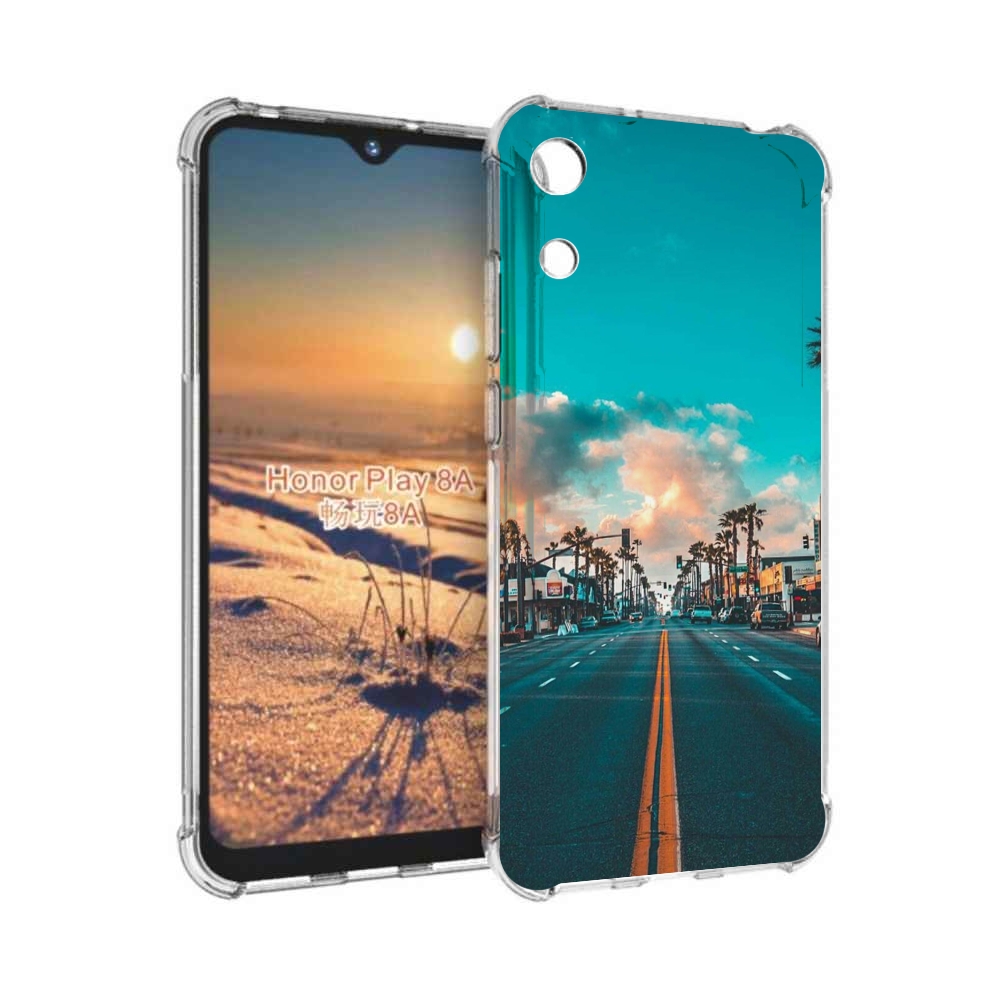 

Чехол бампер MyPads дорога-в-лос-анджелес для Honor 8A, Прозрачный, Tocco