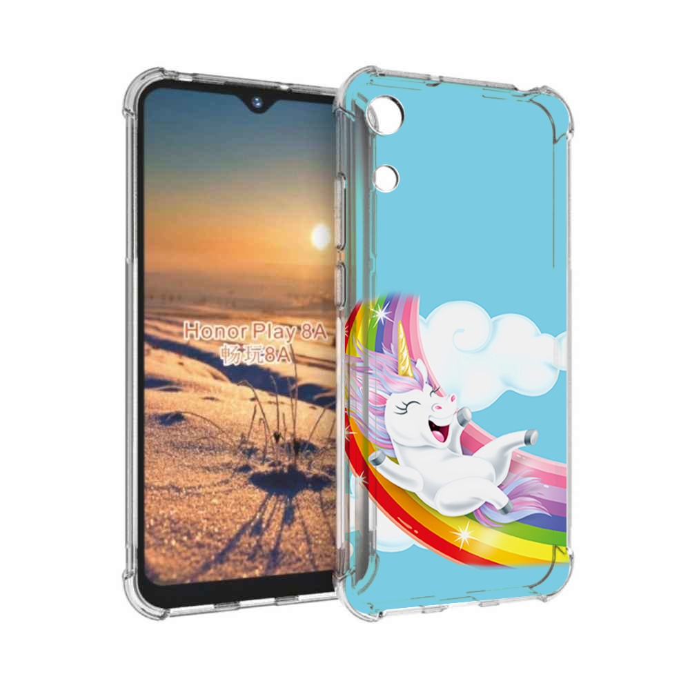 

Чехол бампер MyPads единорог-на-радуге для Honor 8A, Прозрачный, Tocco