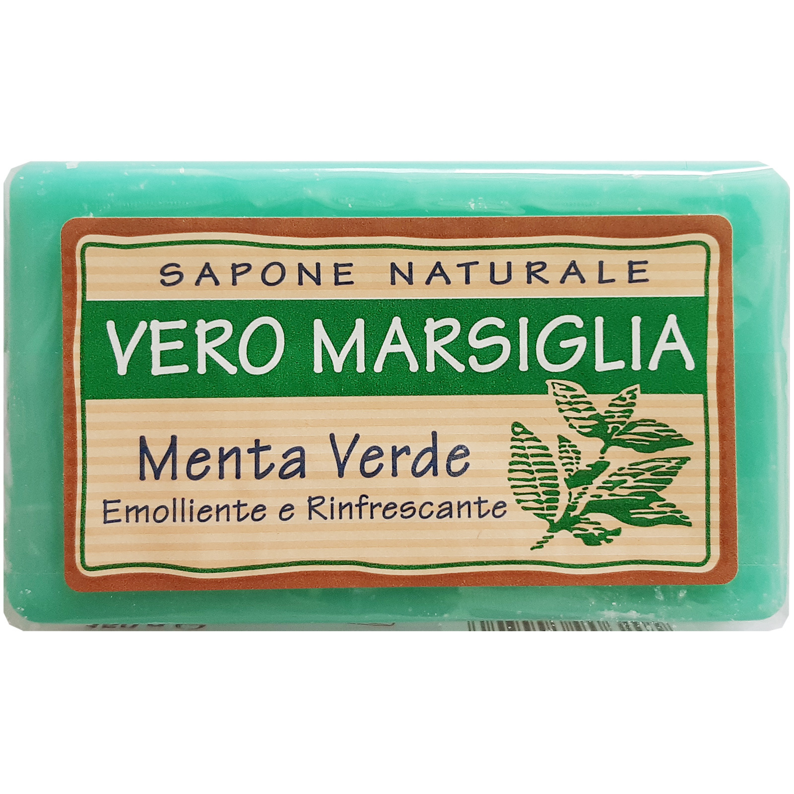 Мыло Nesti Dante Vero Marsiglia Menta Verde Зеленая мята 150г мочалка для тела la miso массажная жесткая had 05 зеленая