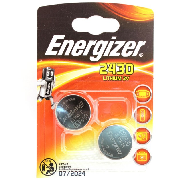 

Батарейки Energizer Lithium CR2430, Energizer-7