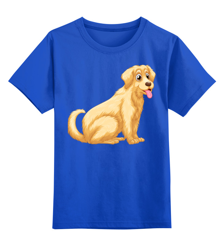 

Детская футболка Printio Забавный щенок цв.синий р.104, 0000002308554