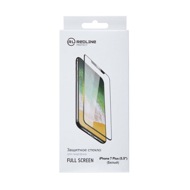 

Защитное стекло для смартфона Red Line для iPhone 7 Plus (5.5''), Full Screen TG White, для iPhone 7 Plus (5.5''), Full Screen TG White