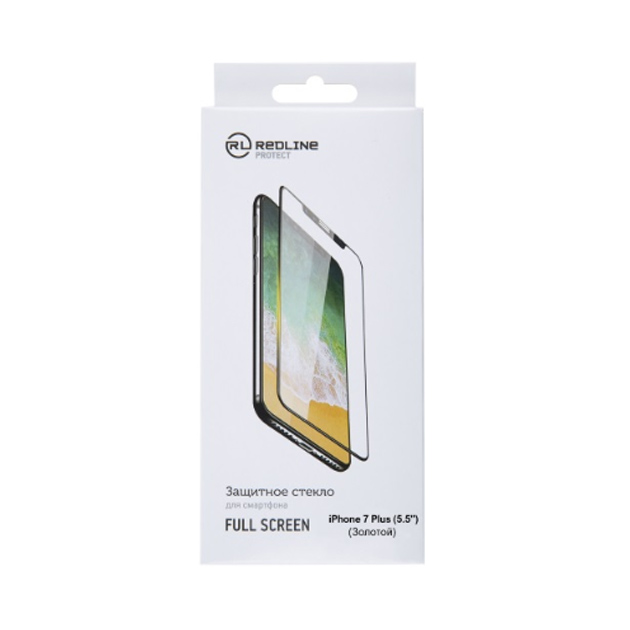 

Защитное стекло для смартфона Red Line для iPhone 7 Plus (5.5''), Full Screen TG Gold, для iPhone 7 Plus (5.5''), Full Screen TG Gold