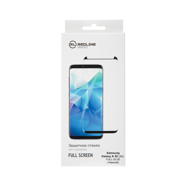

Защитное стекло для смартфона Red Line для Samsung Galaxy A30, FScreen(3D) TG FG Black, для Samsung Galaxy A30, FScreen(3D) TG FG Black