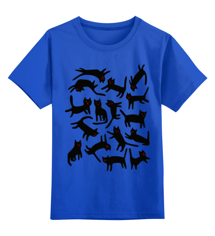 

Детская футболка Printio Коты. цв.синий р.104, 0000002363762