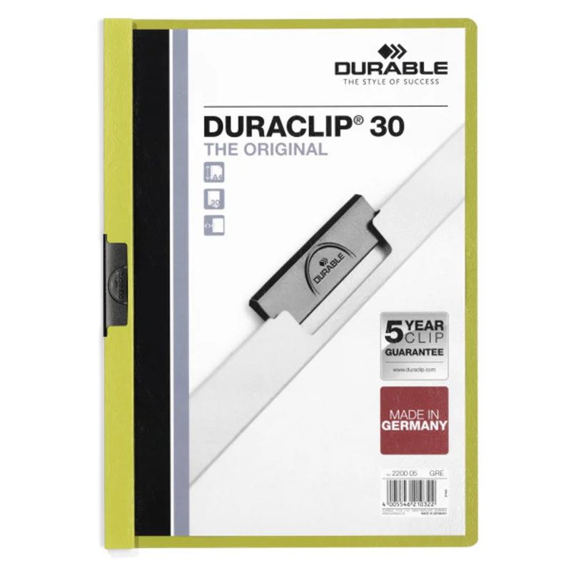 

Durable Папка Duraclip 30 с клипом из пружинной стали, А4 Оранжевый