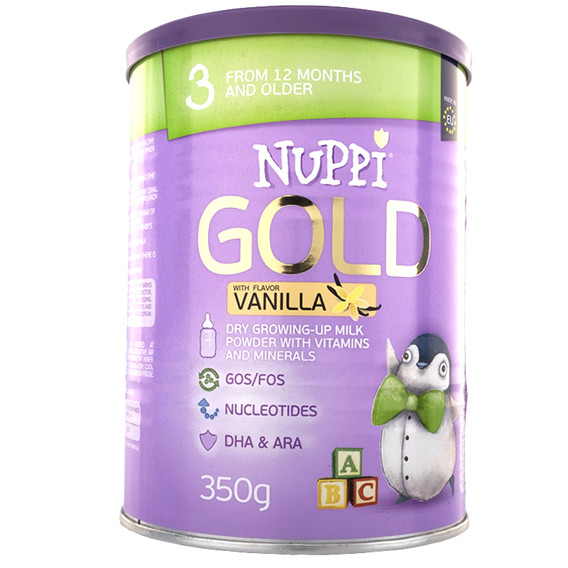 

Молочная смесь NUPPI Gold 3 Ваниль от года 350 г, Gold 3 Ваниль