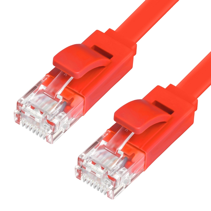 фото Кабель gcr rj45-rj45, m-m 0,2м red (gcr-lnc624-0.2m)