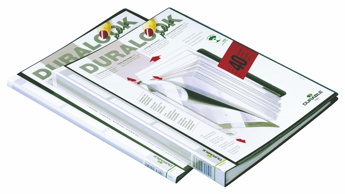 

Durable Папка Duralook Plus с 10 впаянными карманами, корешок 9 мм Черный