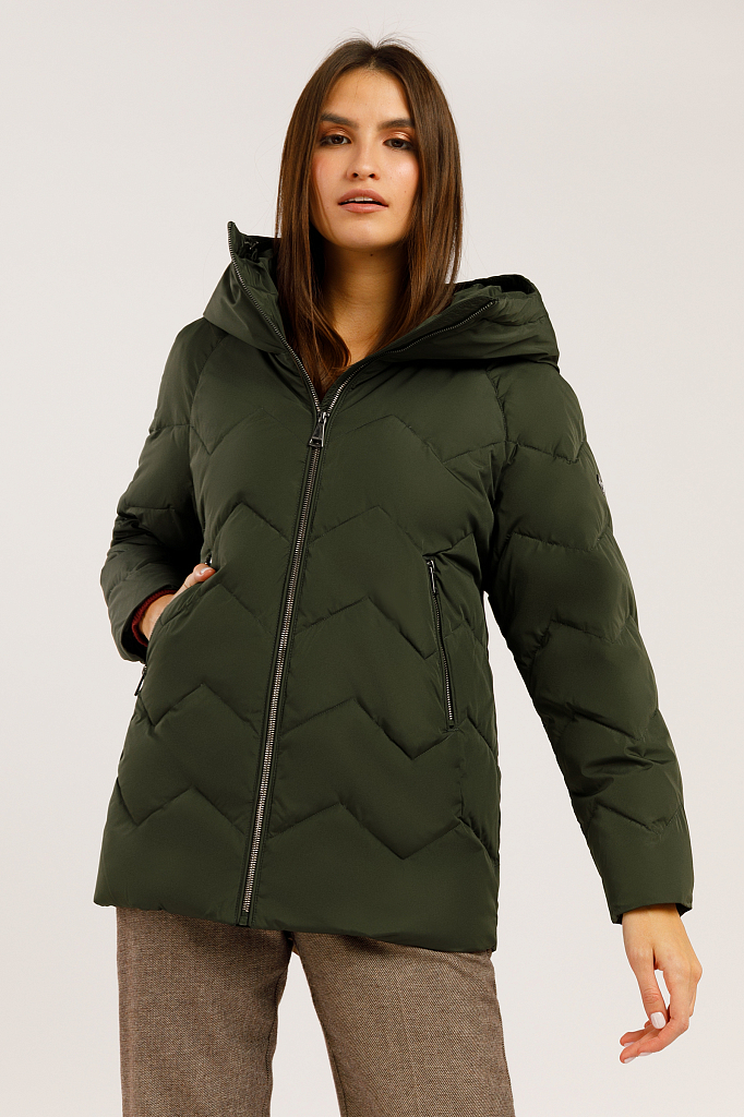 

Куртка женская Finn Flare W19-12016 зеленая XS, W19-12016