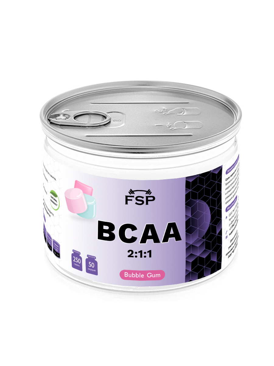 Аминокислоты FSP BCAA Бабл-гам 250г