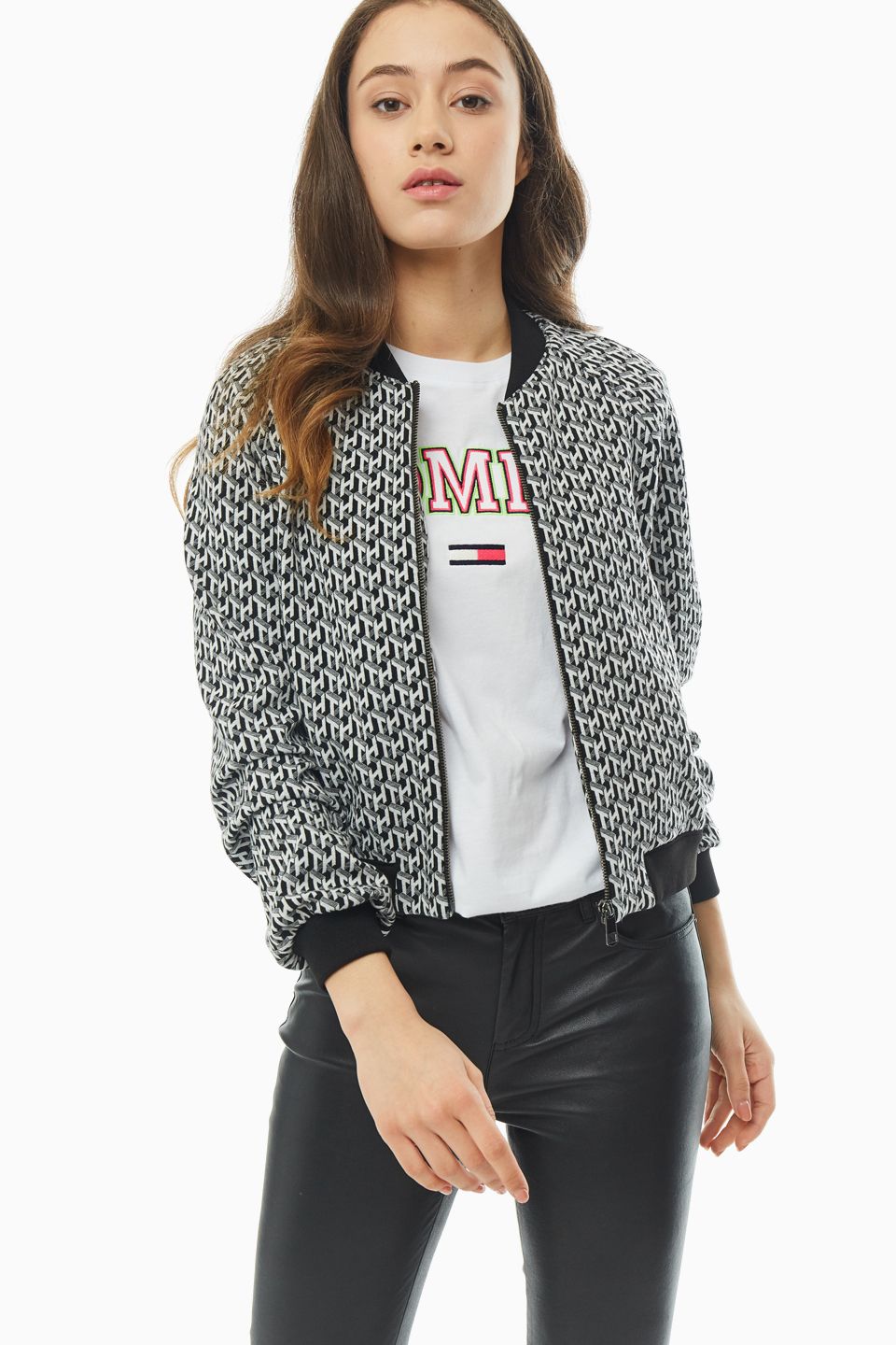 

Бомбер женский Tommy Hilfiger WW0WW26510 0IS серый 38 US, WW0WW26510 0IS