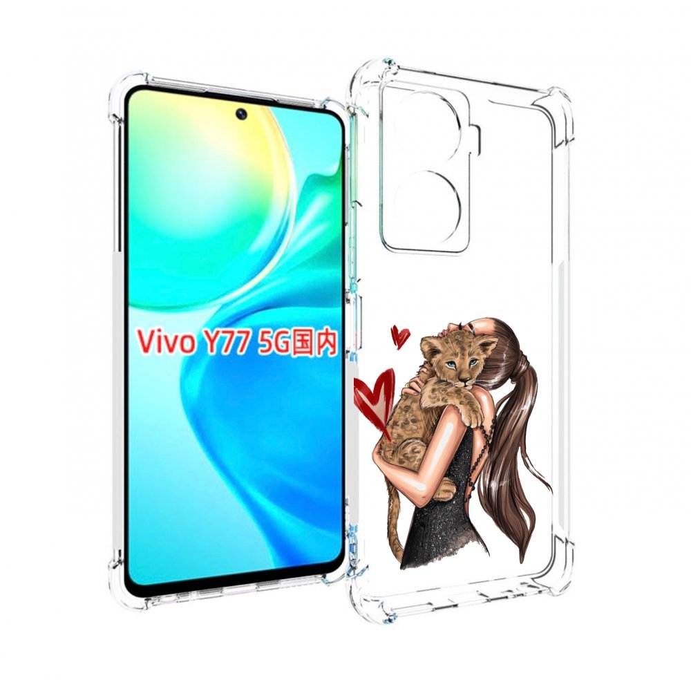 

Чехол MyPads Кошачья-любовь для Vivo Y77 5G, Прозрачный, Tocco