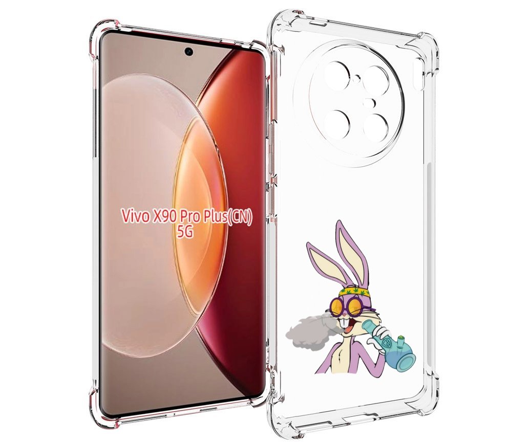 

Чехол MyPads бакс-банни-любитель-подымить для Vivo X90 Pro Plus, Прозрачный, Tocco