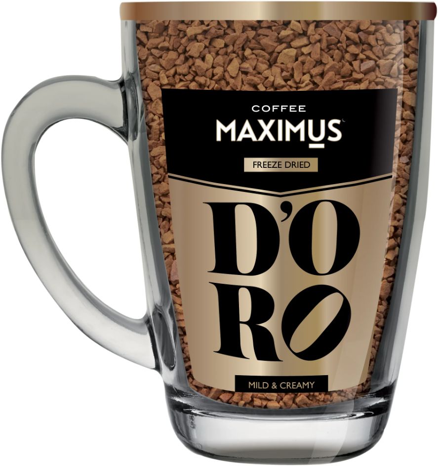 Кофе растворимый Maximus DOro стеклянная кружка 70 г х 1 шт 700₽