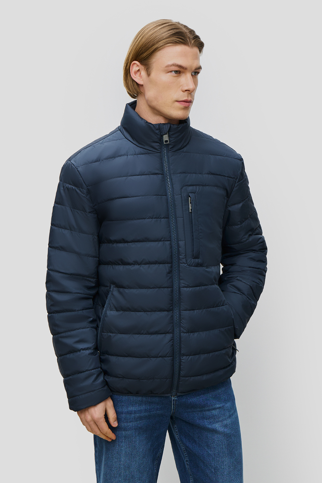 

Куртка мужская Baon B5423001 синяя 2XL, Синий, B5423001