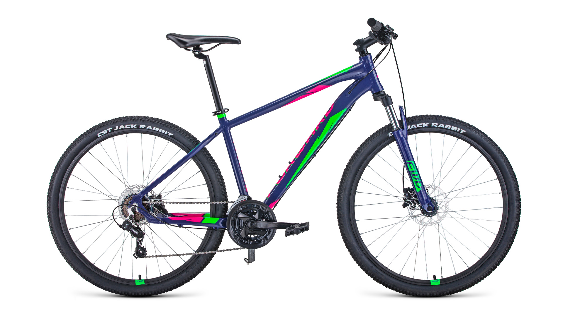 фото Велосипед forward apache 27,5 3.2 disc 2021 21" фиолетовый/зеленый