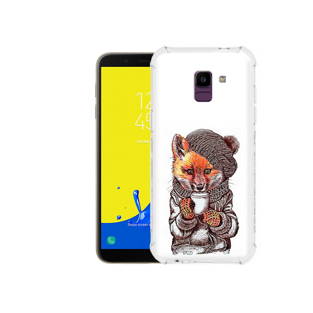 

Чехол MyPads Tocco для Samsung Galaxy J6 (2018) лиса в шапке, Tocco