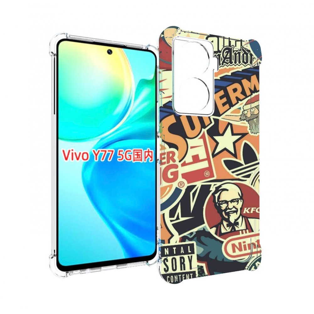 

Чехол MyPads Лейблы-на-постере для Vivo Y77 5G, Прозрачный, Tocco