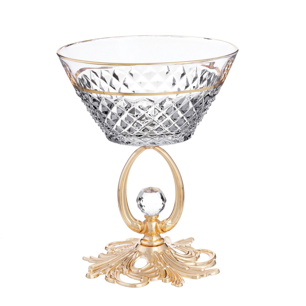

Креманка Yagmur Dalia 12см золотая, Золотистый, Dalia