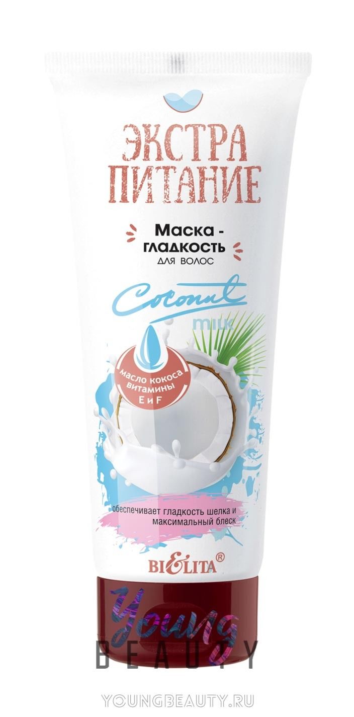 Маска-гладкость для волос Белита Coconut Milk, 200 мл