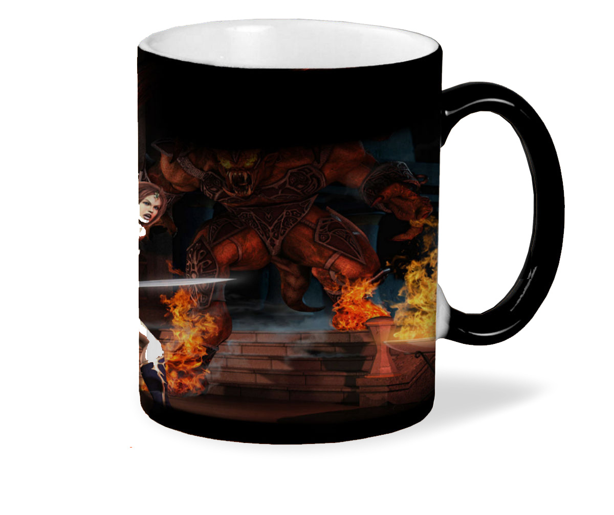 

Кружка CoolPodarok everquest 2 Демон Скелеты Девушки Сражение