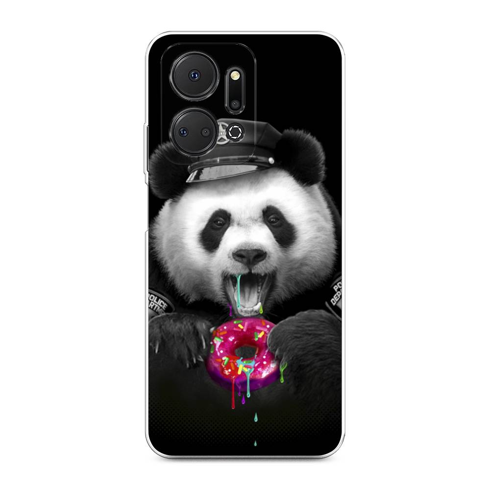 

Чехол Awog на Honor X7A "Панда police", Черный;белый;розовый, 6120650-2