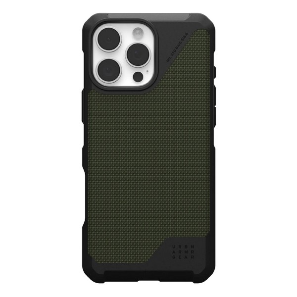 

Чехол UAG Metropolis LT MagSafe для iPhone 16 Pro Max оливковый (Kevlar Olive), Зеленый, Metropolis LT MagSafe