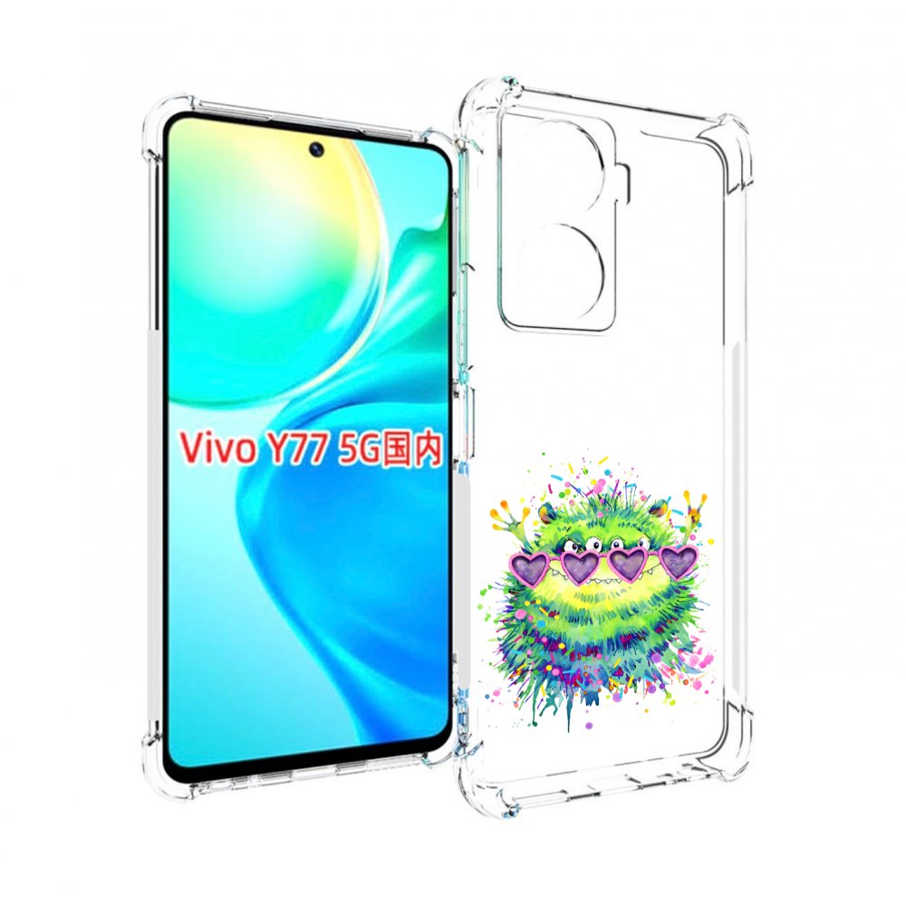 

Чехол MyPads Пушистый персонаж для Vivo Y77 5G, Прозрачный, Tocco