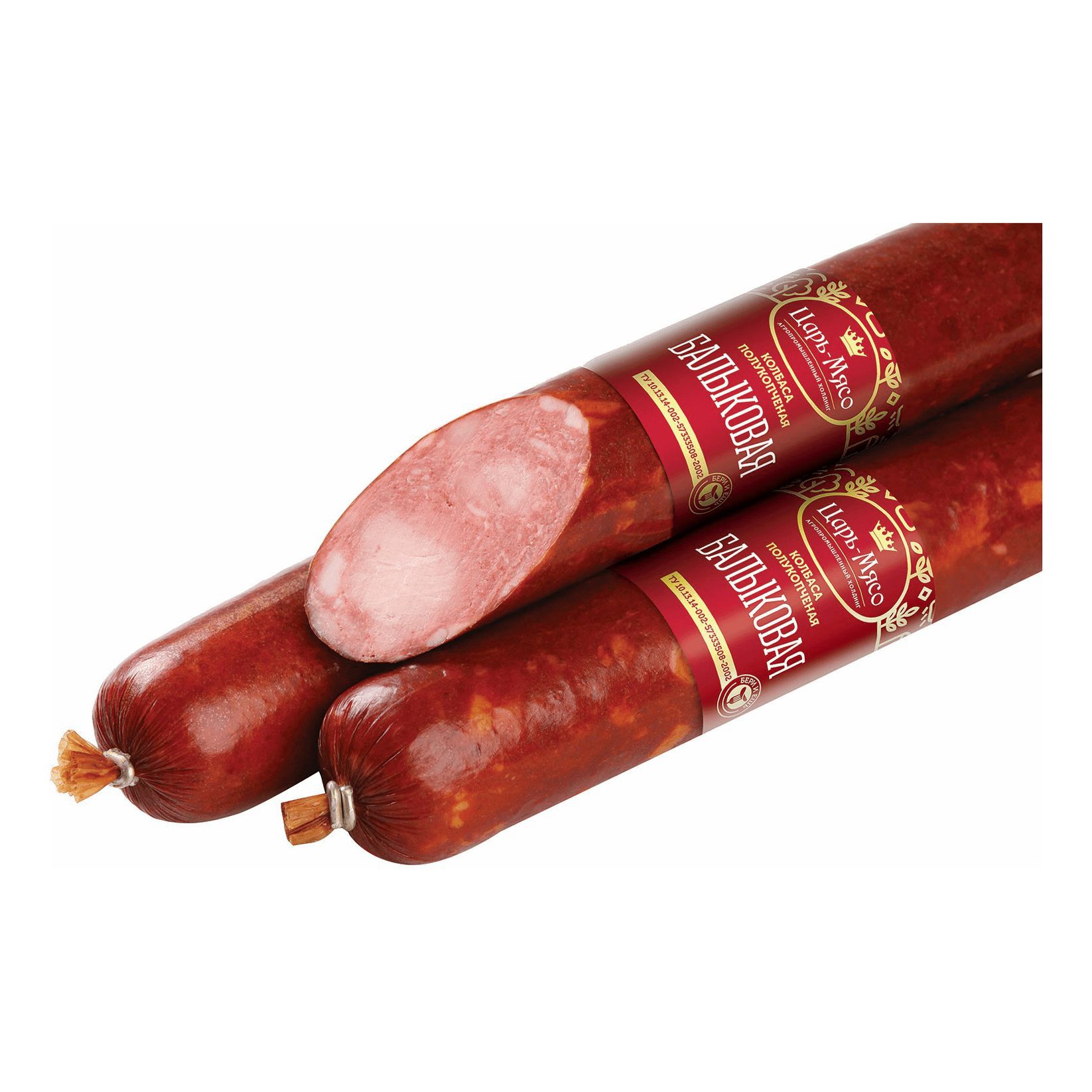 

Колбаса полукопченая Царь-Мясо Балыковая По-царски мини +-500 г