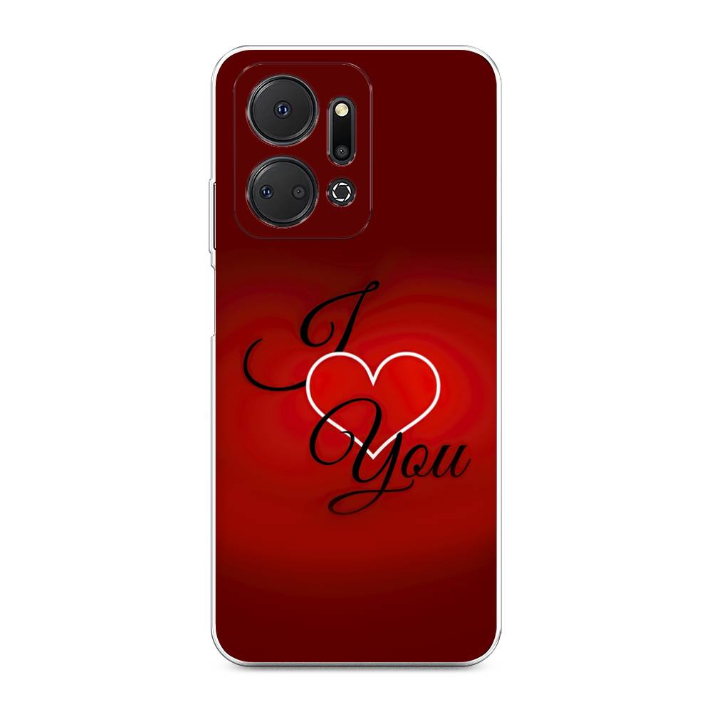 

Чехол Awog на Honor X7A "I love you 3", Красный;черный, 6120650-6