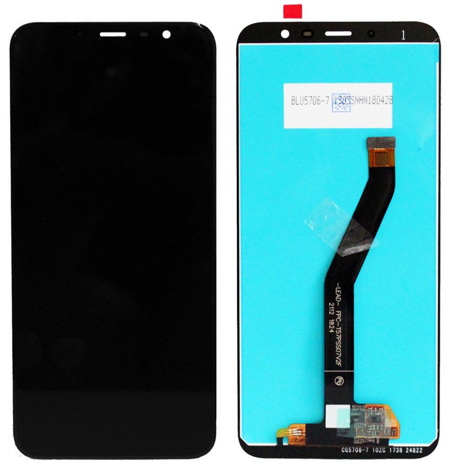 

Дисплей с тачскрином для Meizu M6T черный, для Meizu M6T