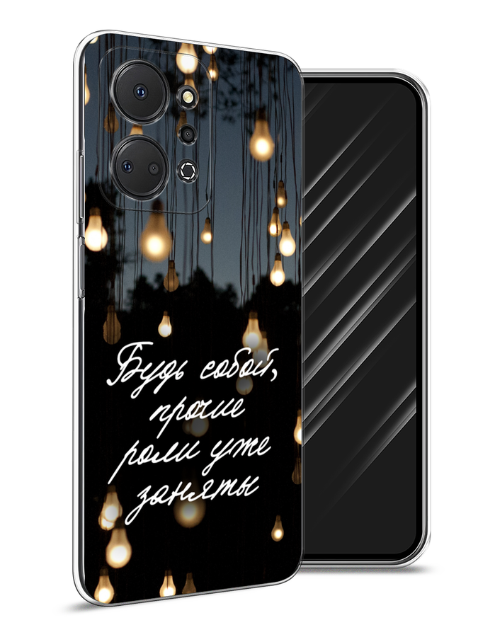 

Чехол Awog на Honor X7A "Будь собой", Черный;серый;желтый, 6120650-6