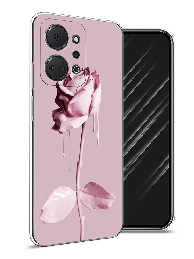 

Чехол Awog на Honor X7A "Роза в краске", Белый;розовый, 6120650-8