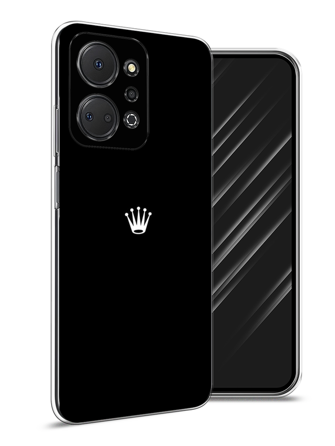 

Чехол Awog на Honor X7A "Белая корона на черном фоне", Черный, 6120650-7