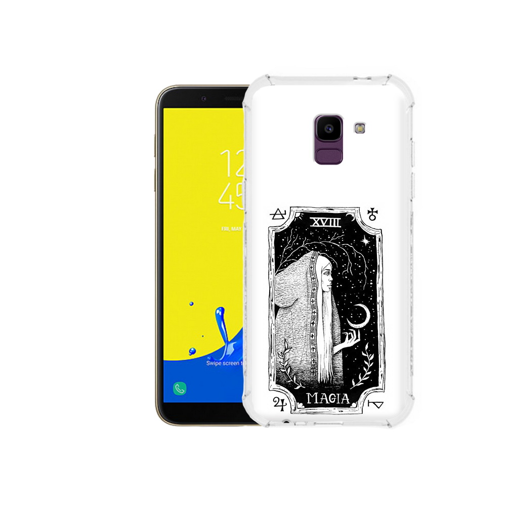 

Чехол MyPads Tocco для Samsung Galaxy J6 (2018) лунная магия, Прозрачный, Tocco