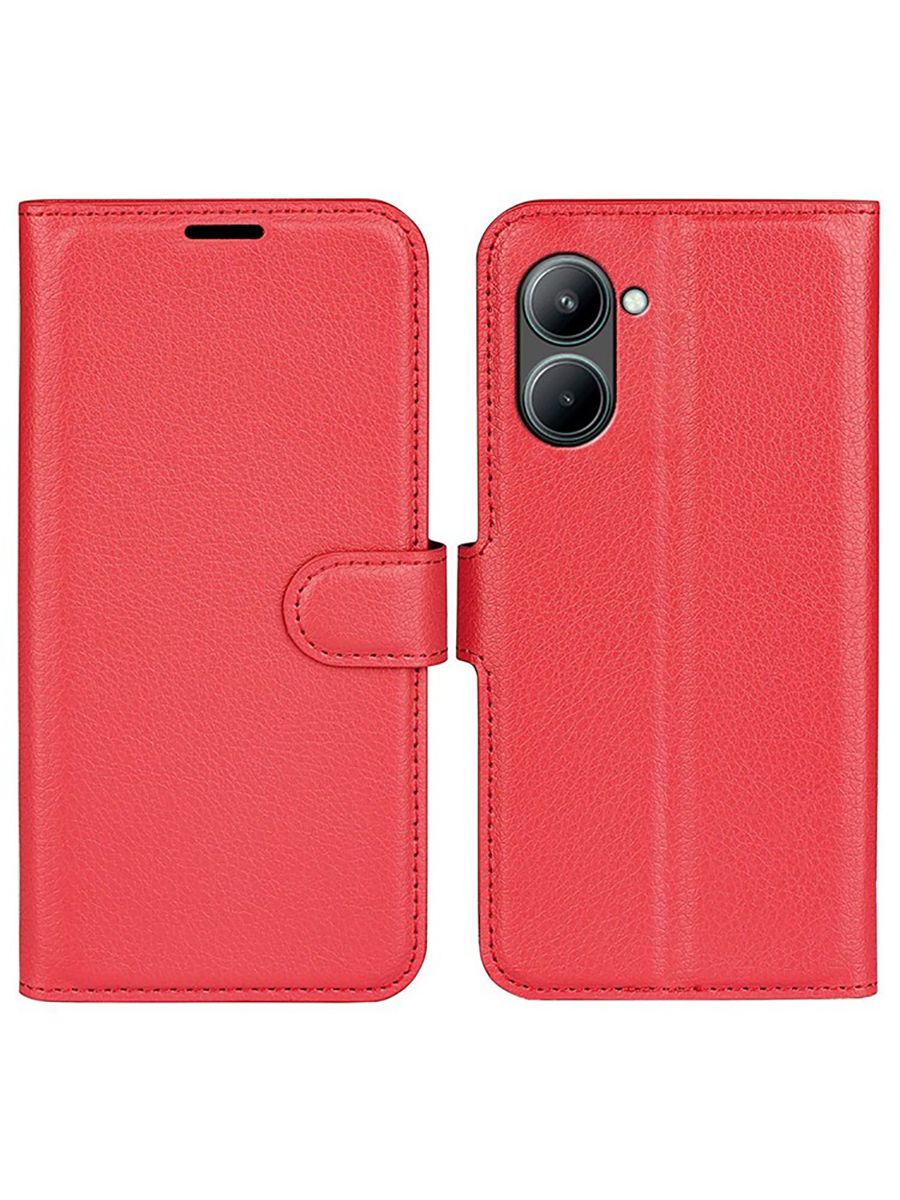 

Чехол Wallet для смартфона Realme C33 красный