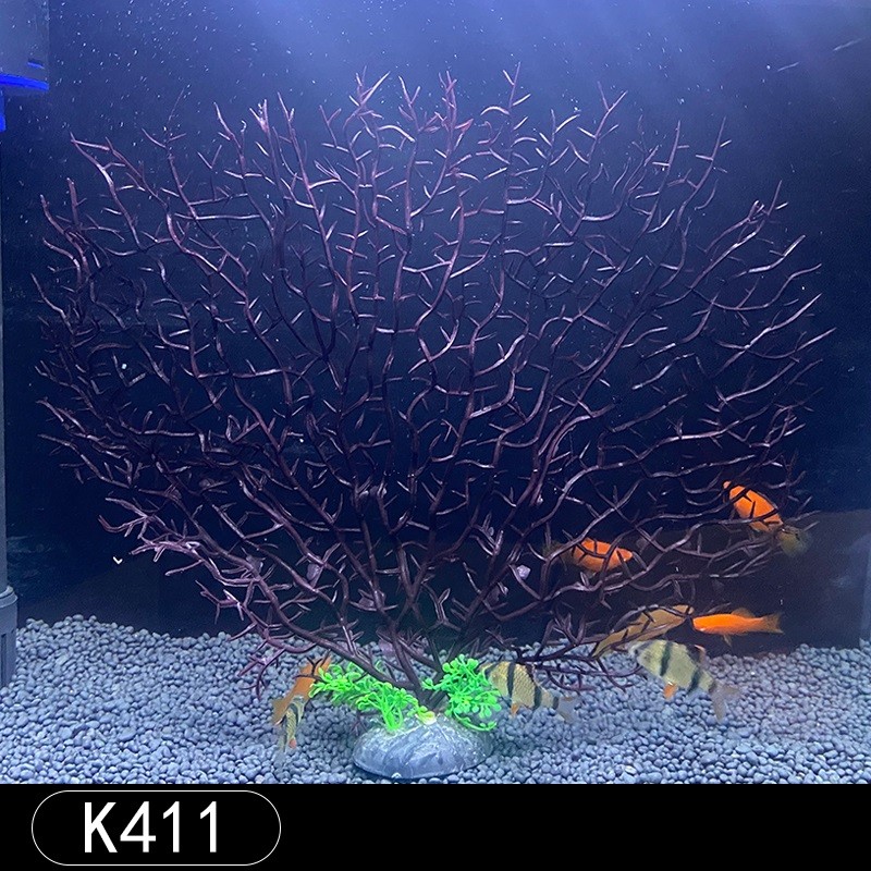 

Коралл для аквариума Горгонария 30х25 см цвет K411, Фиолетовый, 00112853