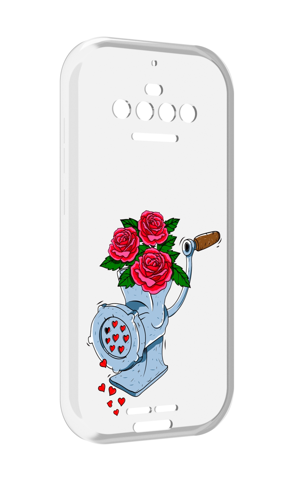 

Чехол MyPads Цветочные сердца для Oukitel F150 R2022, Прозрачный, Tocco