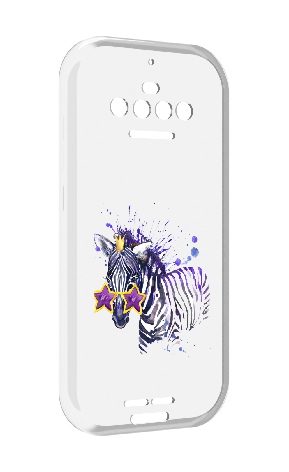 

Чехол MyPads акварельная зебра для Oukitel F150 R2022, Прозрачный, Tocco