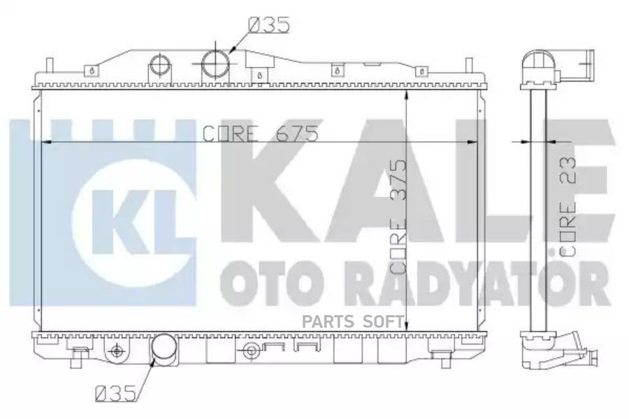 Радиатор Охлаждения Двигателя KALE арт. 357200
