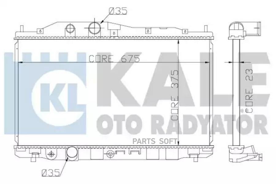 

Радиатор Охлаждения Двигателя KALE арт. 357200