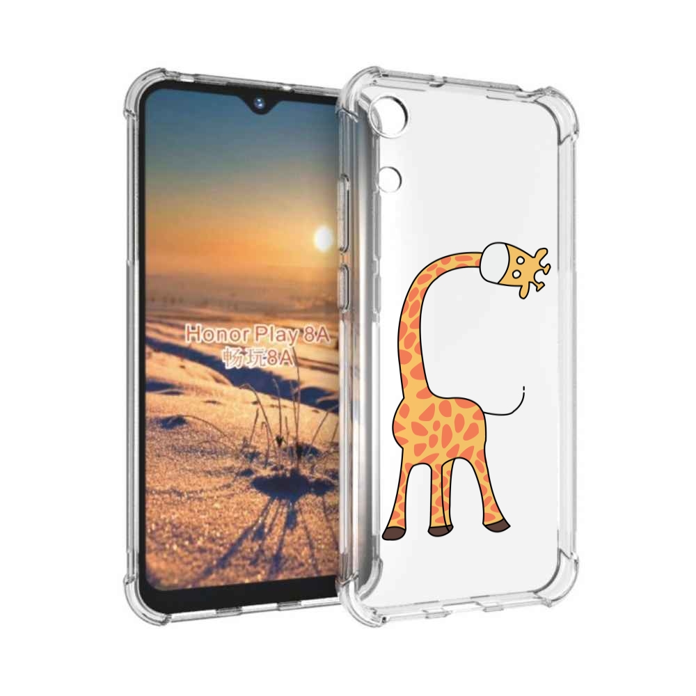 

Чехол бампер MyPads жирафик детский для Honor 8A, Прозрачный, Tocco