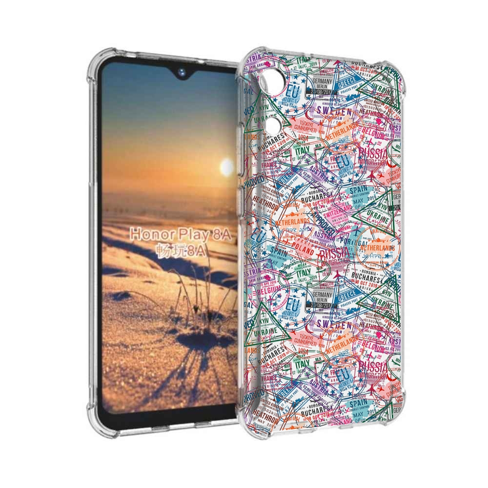 

Чехол бампер MyPads загранчехол для Honor 8A, Прозрачный, Tocco