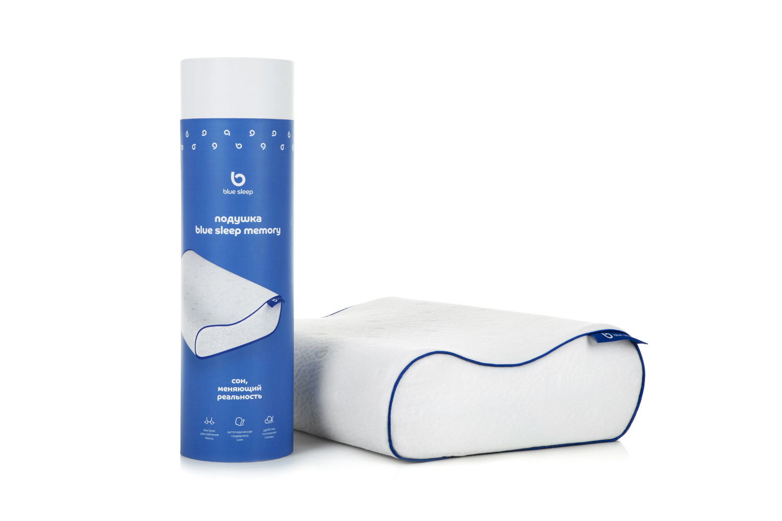

Подушка Blue Sleep Memory Pink Tube_2