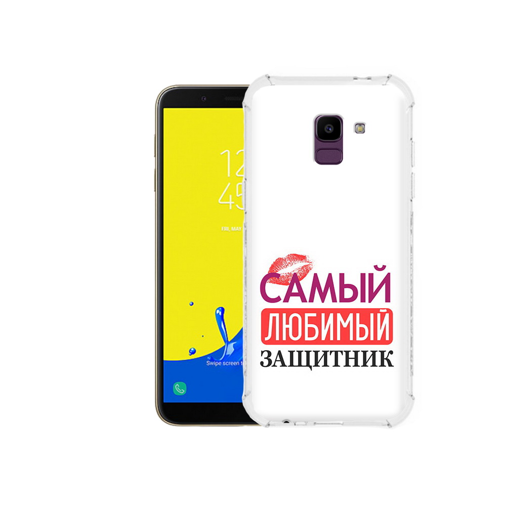 

Чехол MyPads Tocco для Samsung Galaxy J6 (2018) любимый защитник, Прозрачный, Tocco