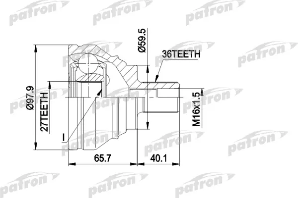 

PATRON ШРУС PATRON PCV1463