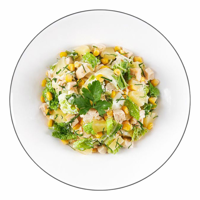 

Салат Шеф Перекрёсток Феникс с куриным филе и китайской капустой