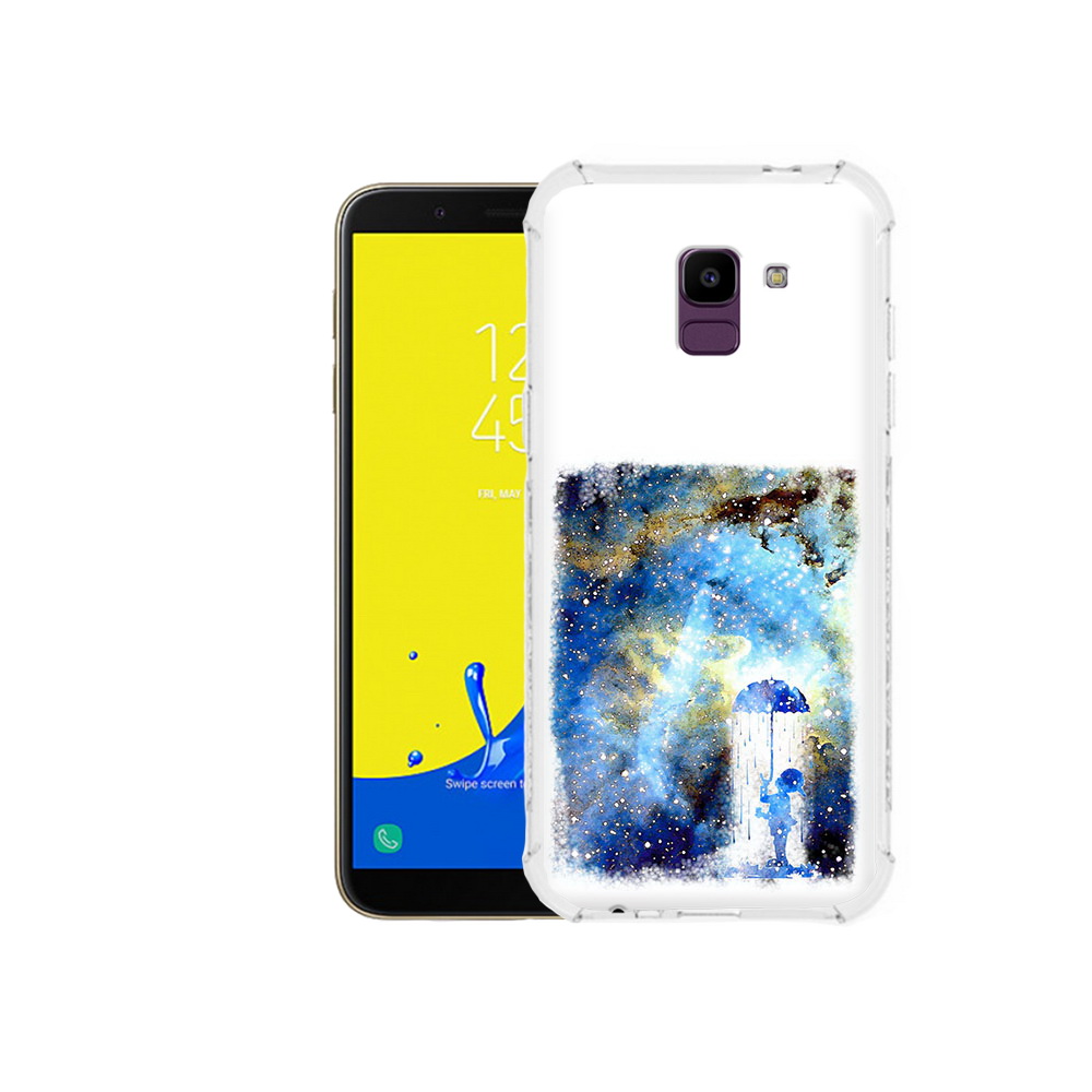 

Чехол MyPads Tocco для Samsung Galaxy J6 (2018) мальчик в небе, Прозрачный, Tocco
